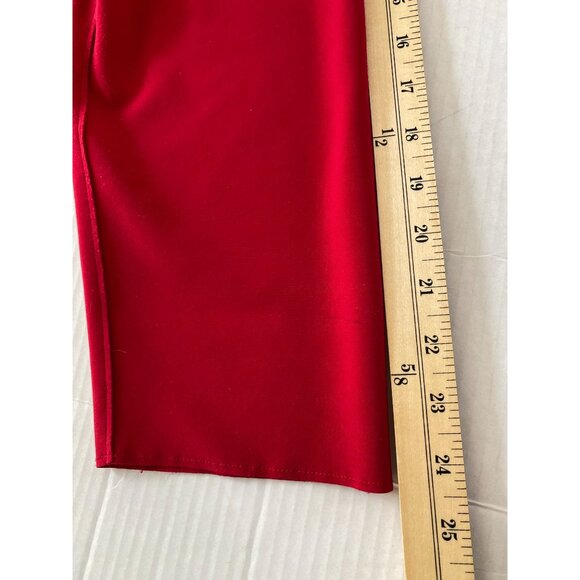 Chicos Red Open Front Long Line Drapey Cardigan Duster Jacket  Chico Size 4 (22) - Picture 8 of 10